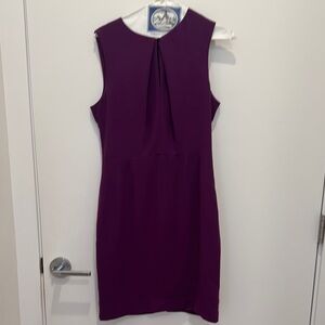 Elegant Purple Sleeveless Dress
